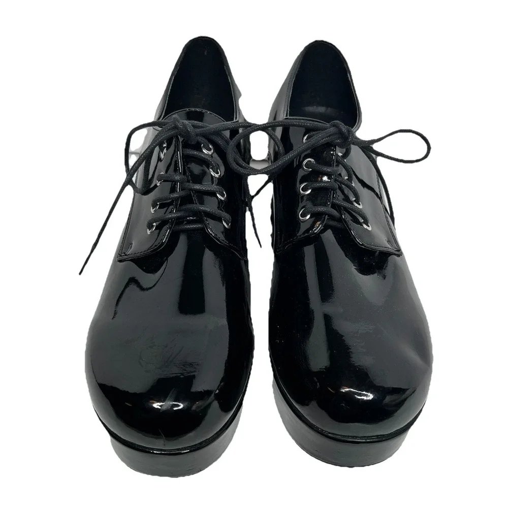 Ellie 1031 Disco Platform Men's Shoes Black Patent 3